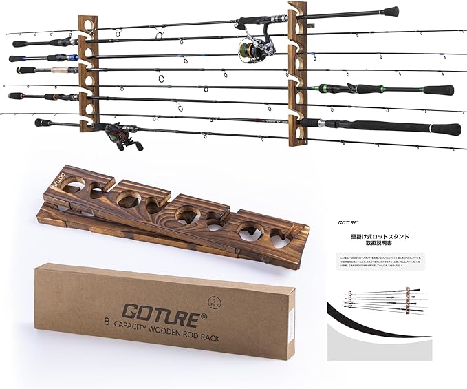 Fishing Rod Rack - Goture Portacanna da pesca in legno