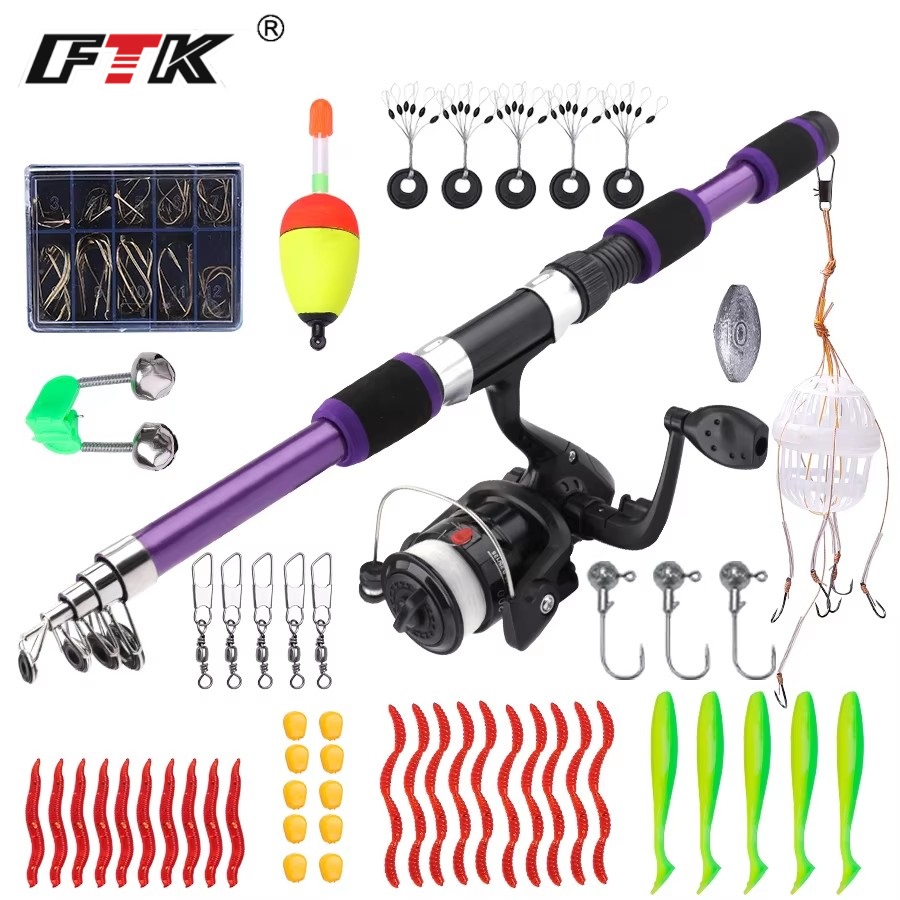 Fishing Rod Carbon Fiber - FTK 1.8M Mulinello per canna da