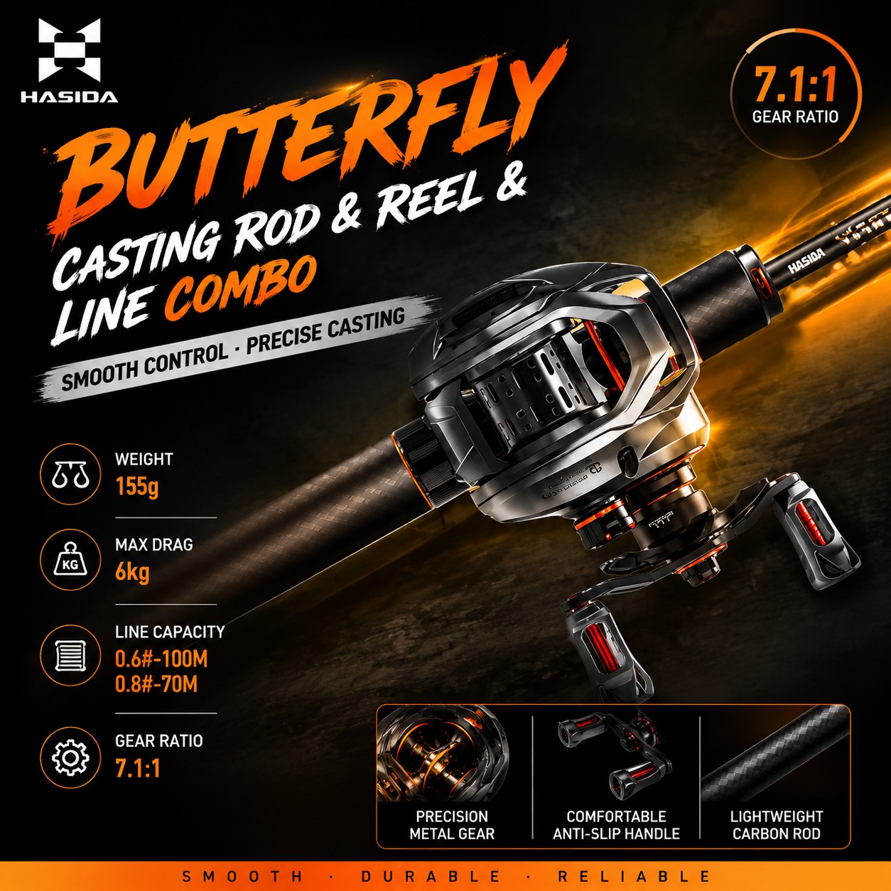 Canna da Pesca HASIDA BFS in F - Fishing Rod Carbon Fiber recensione e prezzo