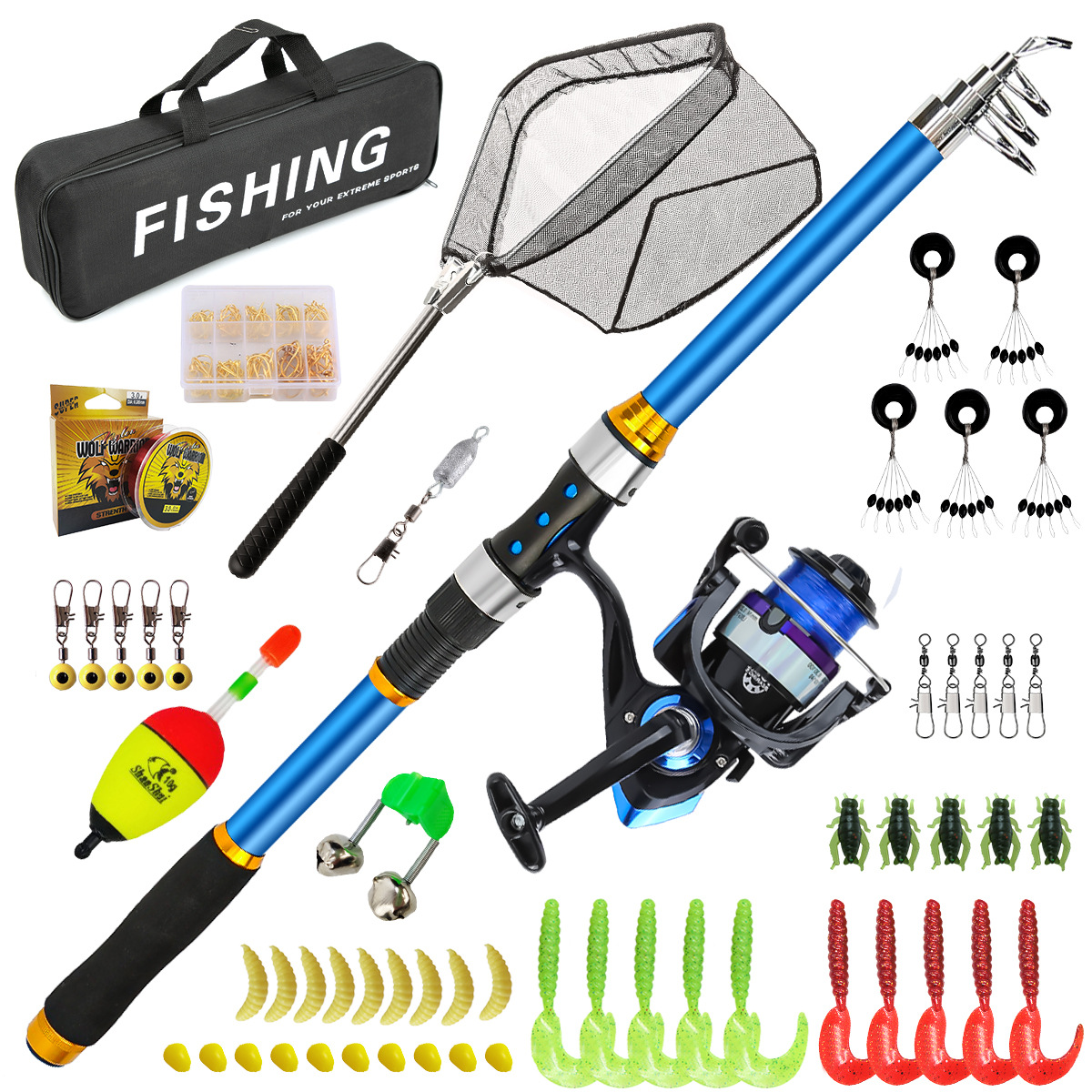 Set di canne da pesca telescop - Fishing Rod Carbon Fiber recensione e prezzo