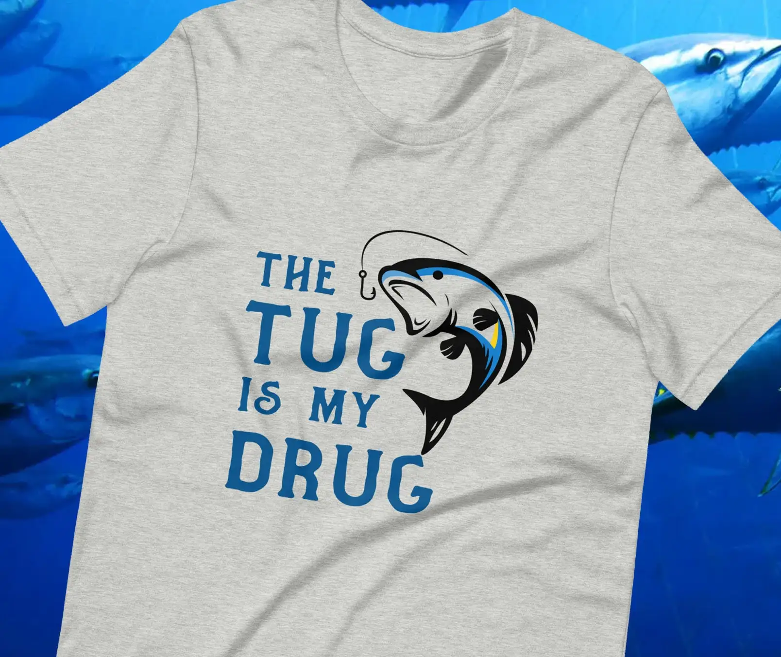 Maglietta 'The Tug Is My Drug' - Fishing Rod Boat recensione e prezzo